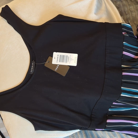 Striped Challis Jumpsuit - Picture 4 of 4